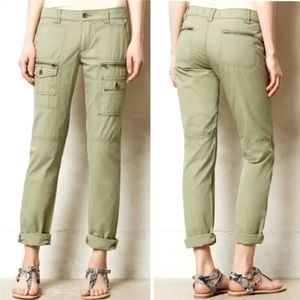 Anthropologie (Hei-Hei) Light Green Cargo Pants, Size 27